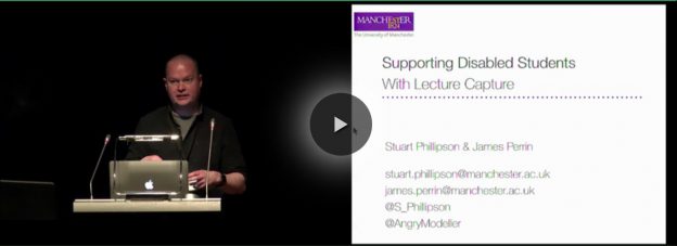 Supporting disabled students with lecture capture presentation
