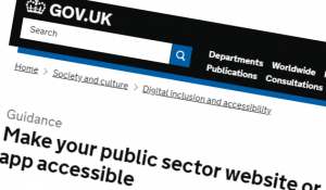 screenshot of gov.uk guidance